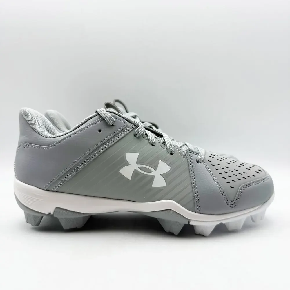 Under Armour Mens Leadoff Low RM Molded Baseball Cleats Size 12 Grey White NWOB